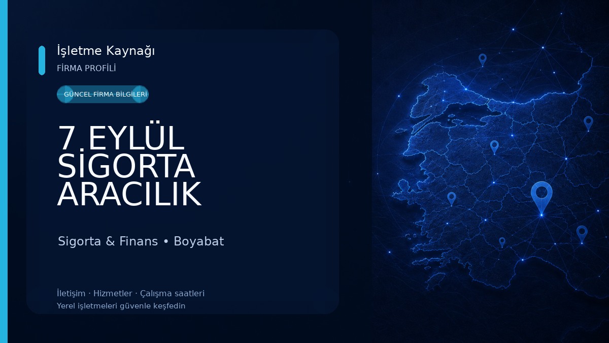 7 EYLÜL SİGORTA ARACILIK HİZ.LTD ŞTİ Sigorta & Finans