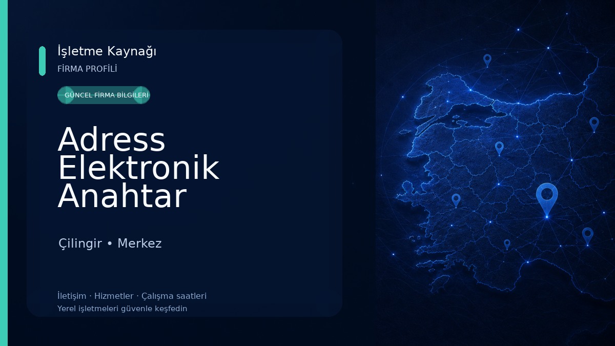 Adress Elektronik Anahtar 