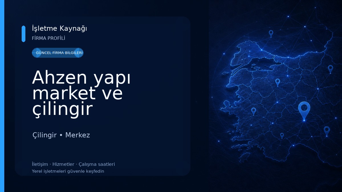 Ahzen yapı market ve çilingir Çilingir