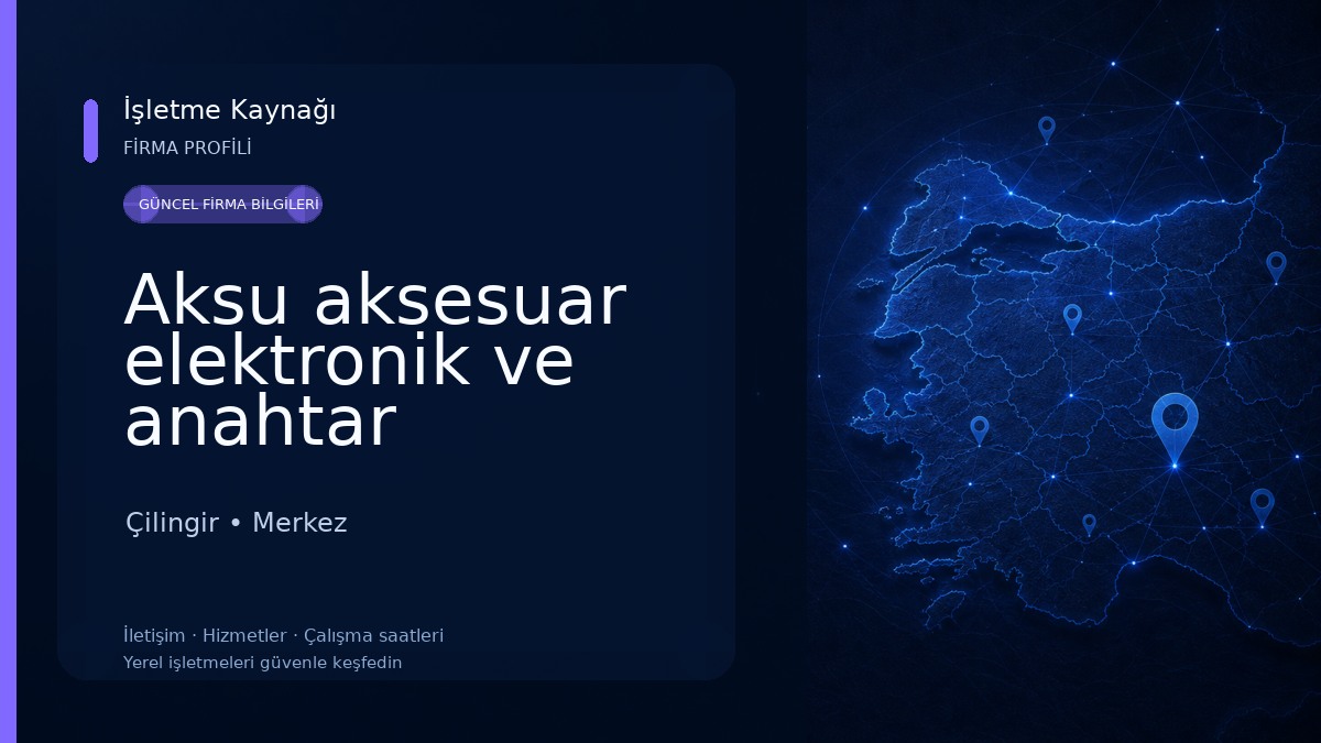 Aksu aksesuar elektronik ve anahtar