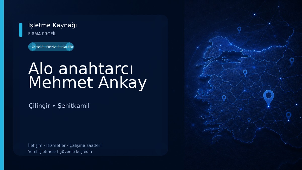 Alo anahtarcı Mehmet Ankay