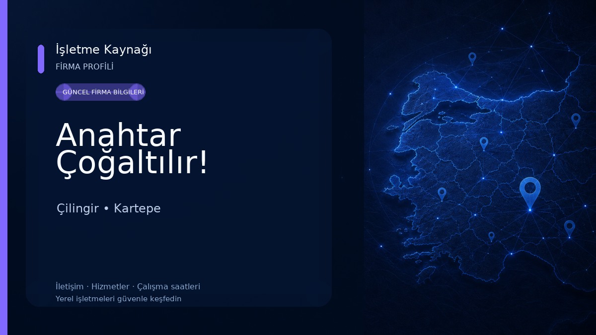 Anahtar Çoğaltılır! Çilingir