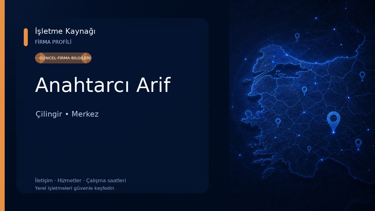 Anahtarcı Arif Çilingir
