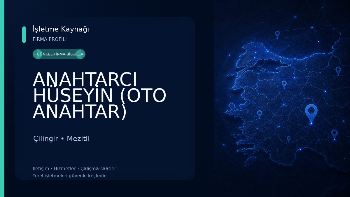 ANAHTARCI HÜSEYİN (OTO ANAHTAR) Çilingir
