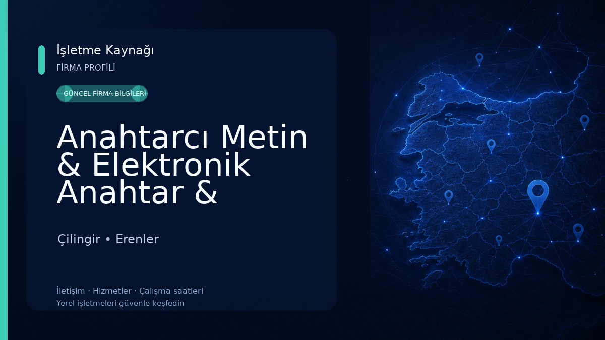 Anahtarcı Metin & Elektronik Anahtar & İmmobilizer & Oto Kayıp Anahtar 