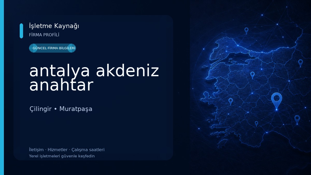 antalya akdeniz anahtar