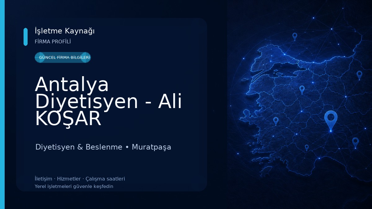 Antalya Diyetisyen - Ali KOŞAR