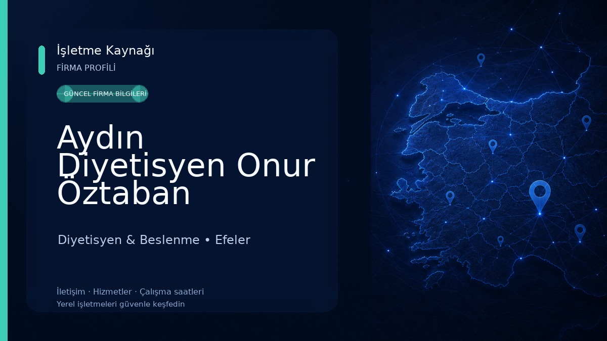 Aydın Diyetisyen Onur Öztaban 