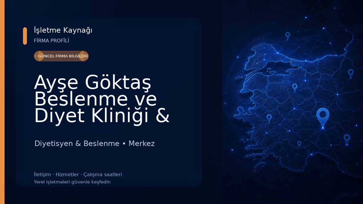 Ayşe Göktaş Beslenme ve Diyet Kliniği & EMS Stüdyo Diyetisyen & Beslenme