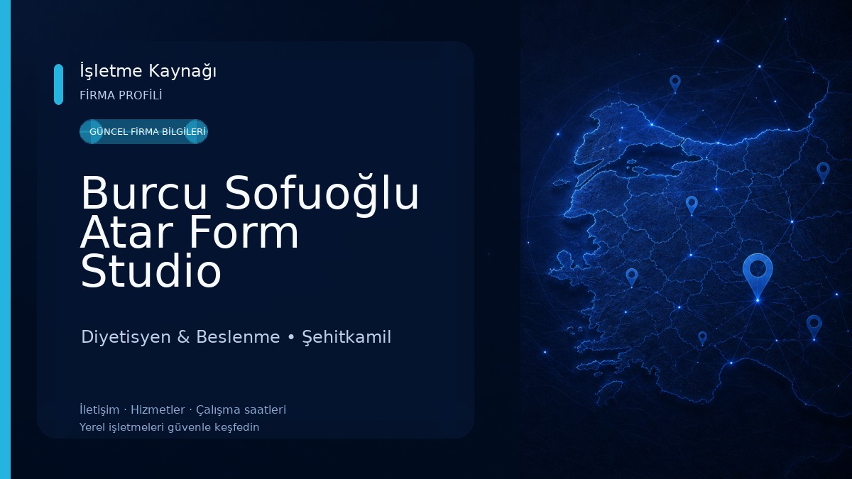 Burcu Sofuoğlu Atar Form Studio Diyetisyen & Beslenme