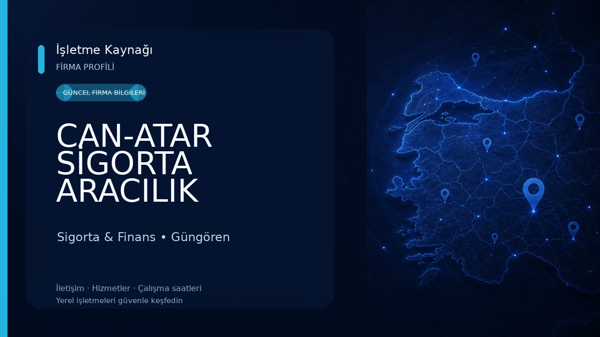CAN-ATAR SİGORTA ARACILIK HİZMETLERİ LTD. ŞTİ. Sigorta & Finans