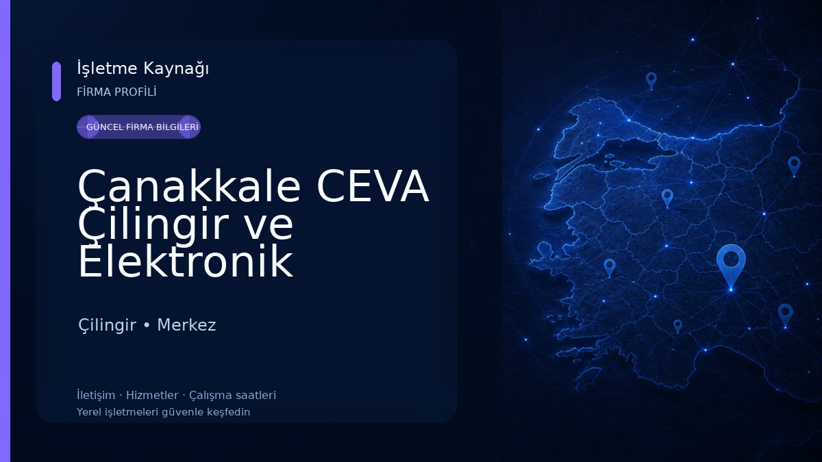 Çanakkale CEVA Çilingir ve Elektronik Anahtarcılık 