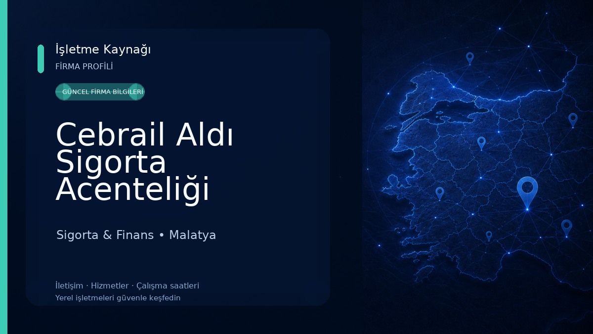 Cebrail Aldı Sigorta Acenteliği Sigorta & Finans
