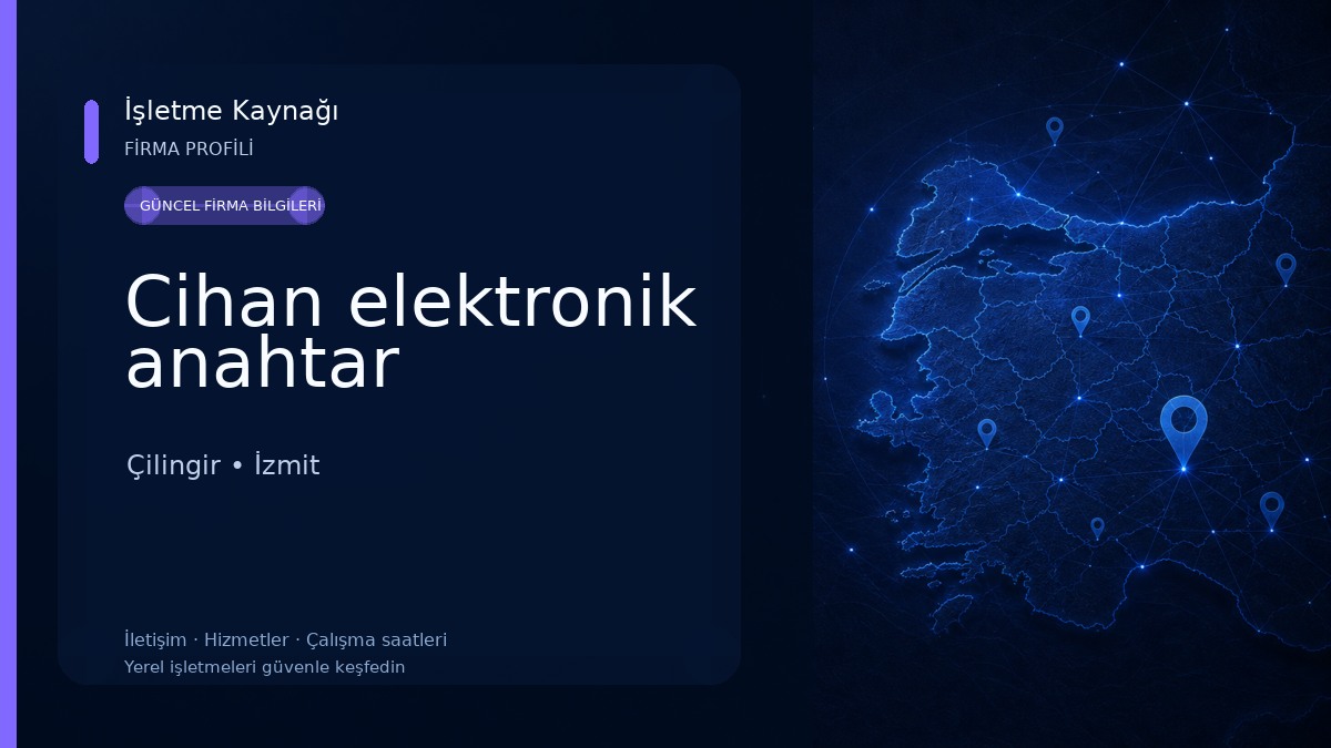 Cihan elektronik anahtar Çilingir