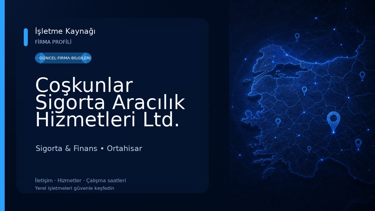 Coşkunlar Sigorta Aracılık Hizmetleri Ltd. Şti. Sigorta & Finans