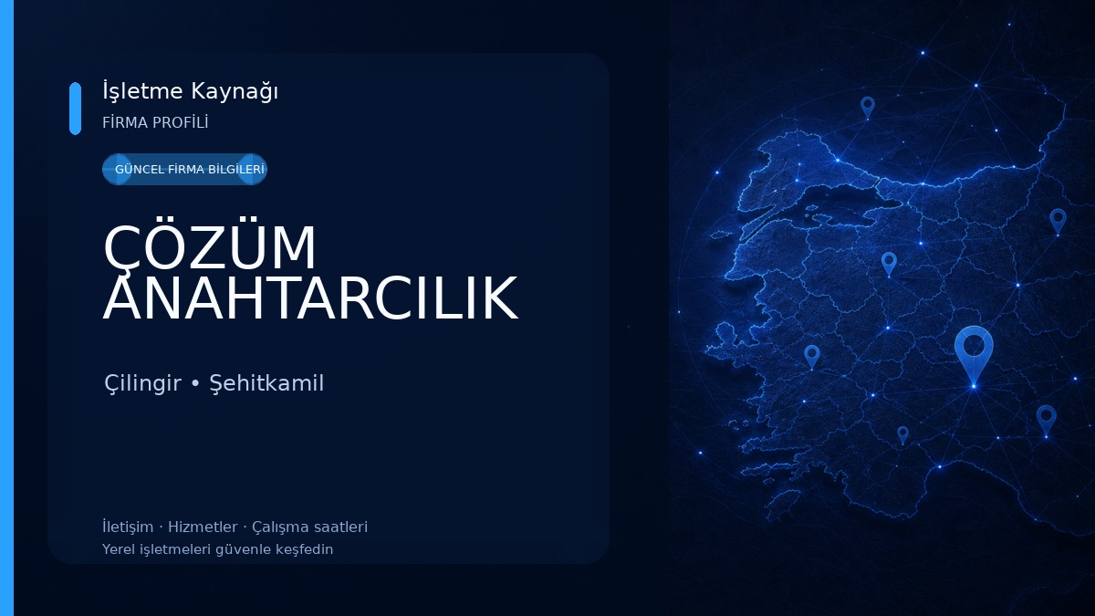 ÇÖZÜM ANAHTARCILIK