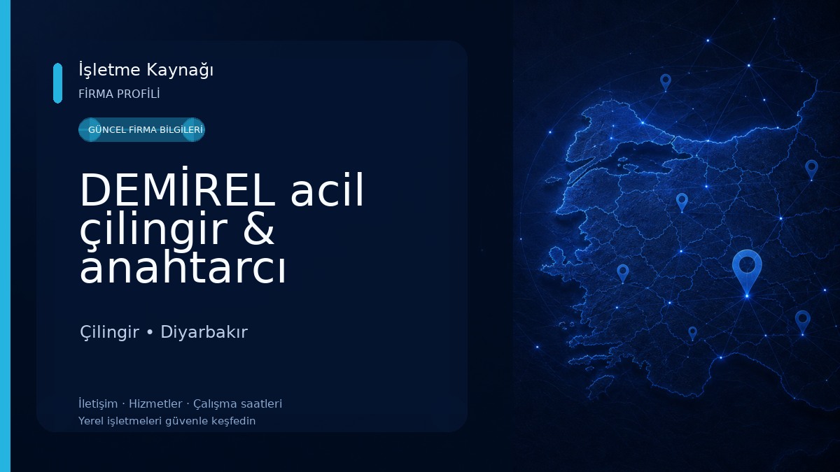 DEMİREL acil çilingir & anahtarcı Çilingir