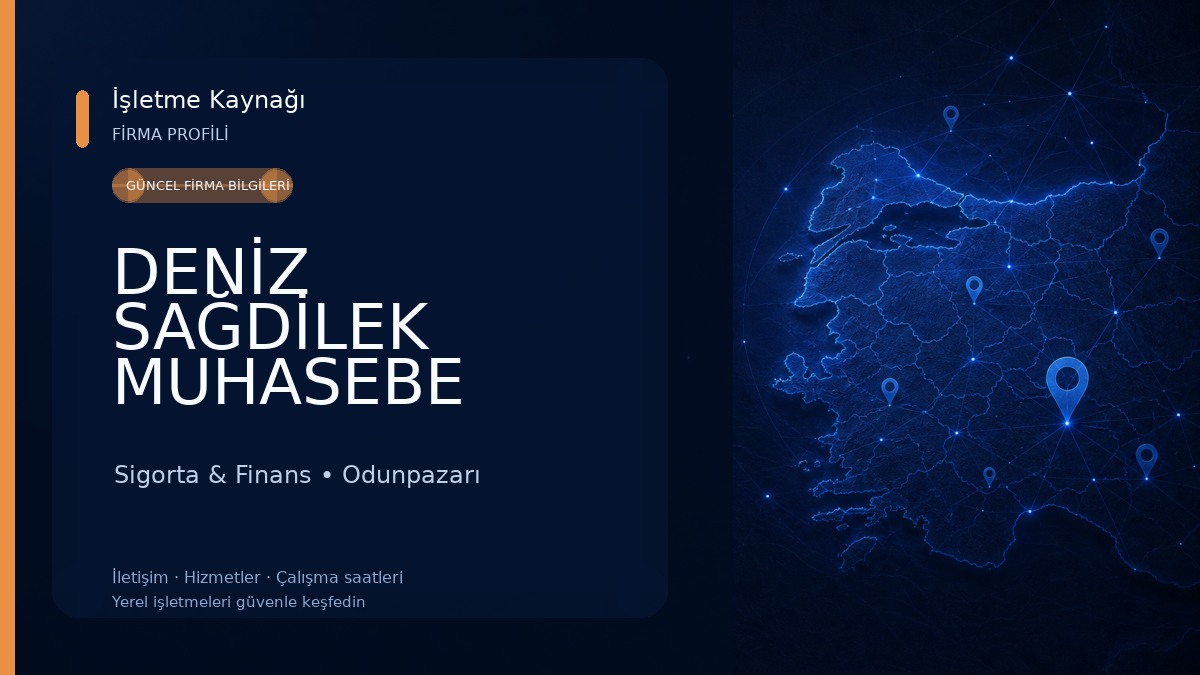 DENİZ SAĞDİLEK MUHASEBE OFİSİ,SMMM Sigorta & Finans