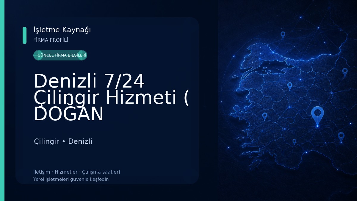 Denizli 7/24 Çilingir Hizmeti ( DOĞAN ANAHTAR)