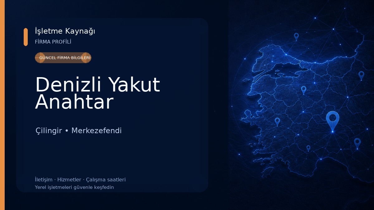 Denizli Yakut Anahtar Çilingir