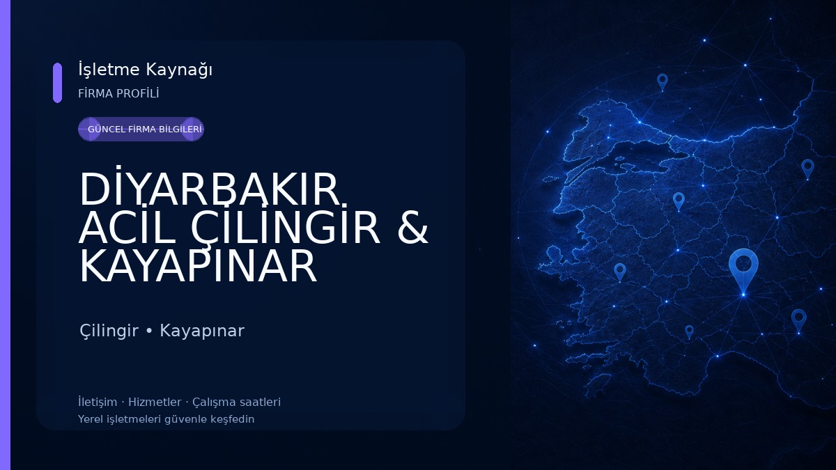 DİYARBAKIR ACİL ÇİLİNGİR & KAYAPINAR TALAYTEPE KAPI AÇMA 7/24 KALE KİLİT Çilingir