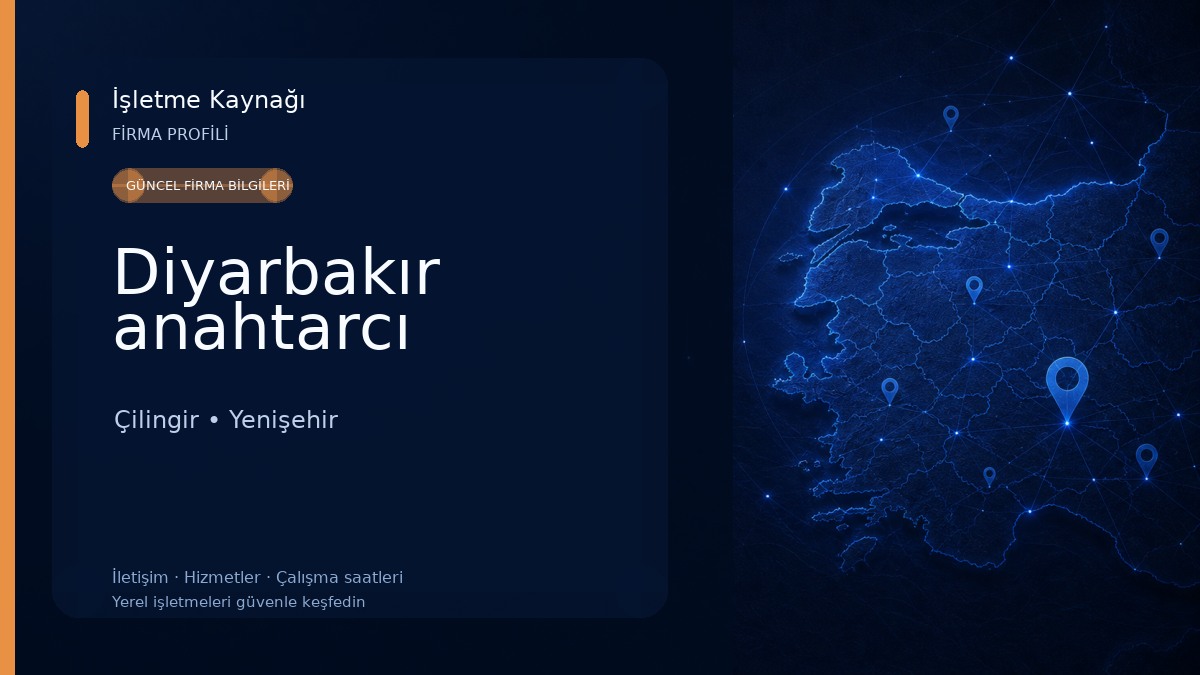 Diyarbakır anahtarcı Çilingir