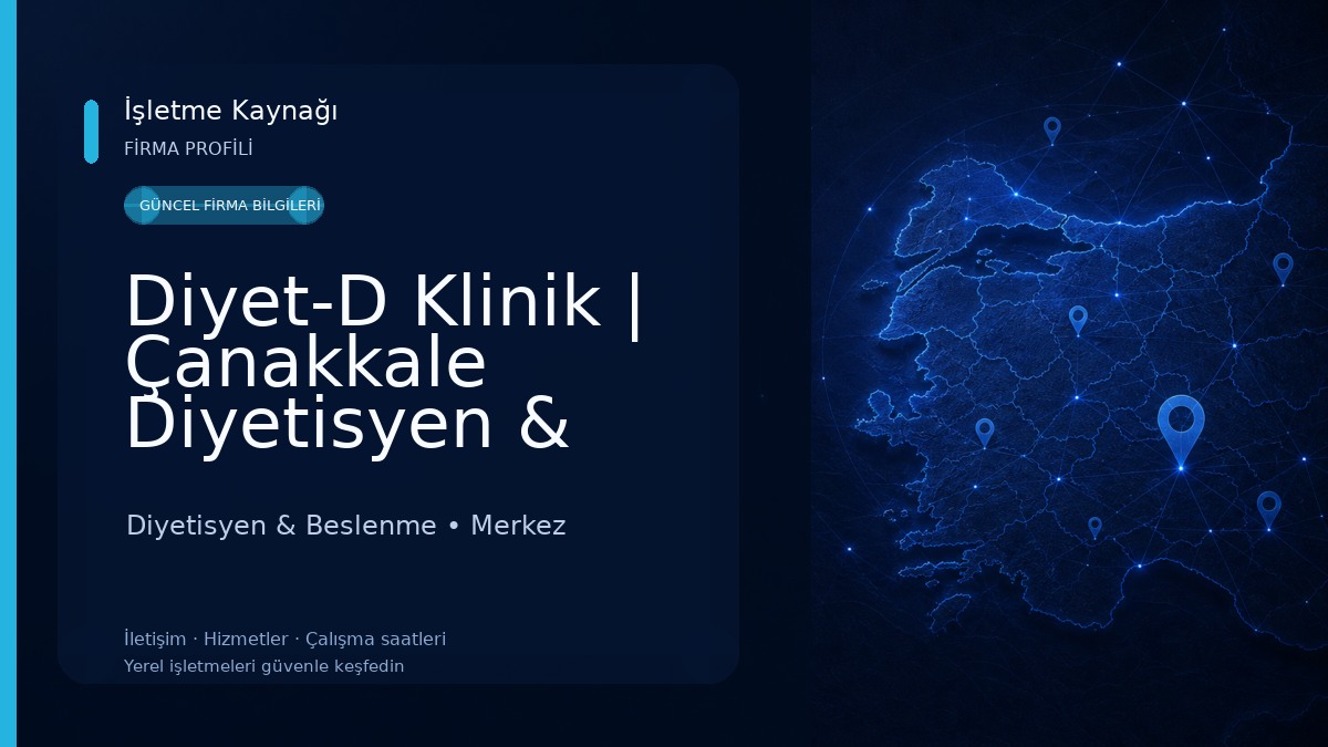 Diyet-D Klinik | Çanakkale Diyetisyen & Biorezonans Terapi Merkezi