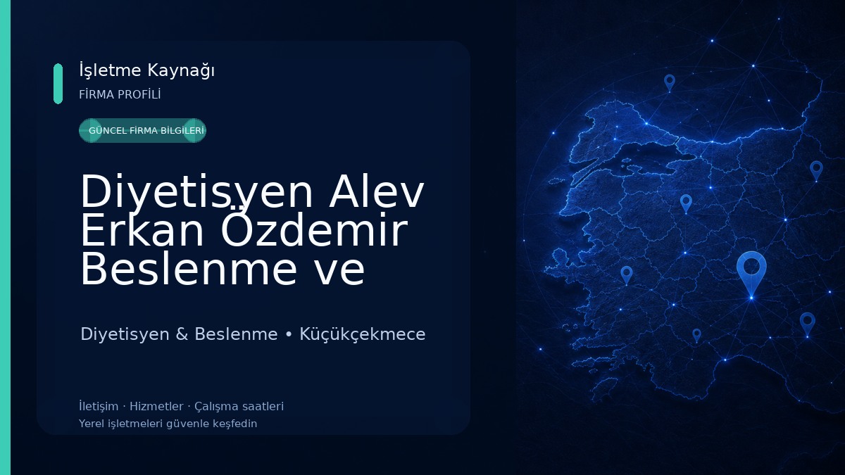 Diyetisyen Alev Erkan Özdemir Beslenme ve Diyet Danışmanlığı Diyetisyen & Beslenme
