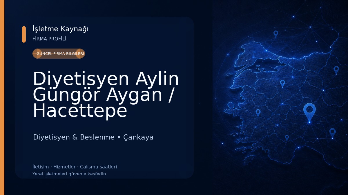 Diyetisyen Aylin Güngör Aygan / Hacettepe Diyetisyen & Beslenme