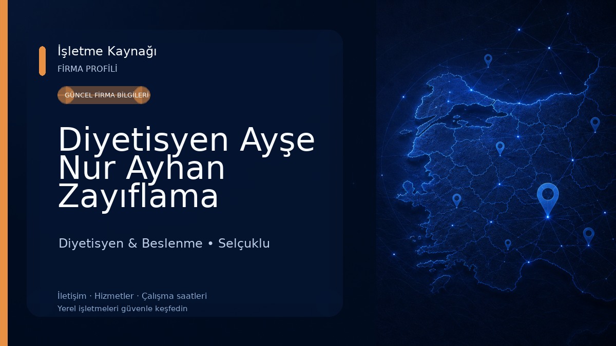 Diyetisyen Ayşe Nur Ayhan Zayıflama Merkezi Diyetisyen & Beslenme