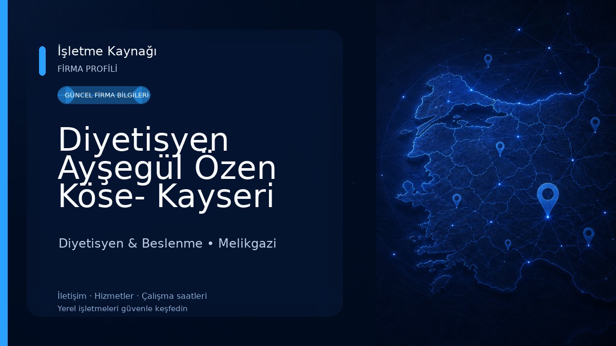 Diyetisyen Ayşegül Özen Köse- Kayseri Diyetisyen 