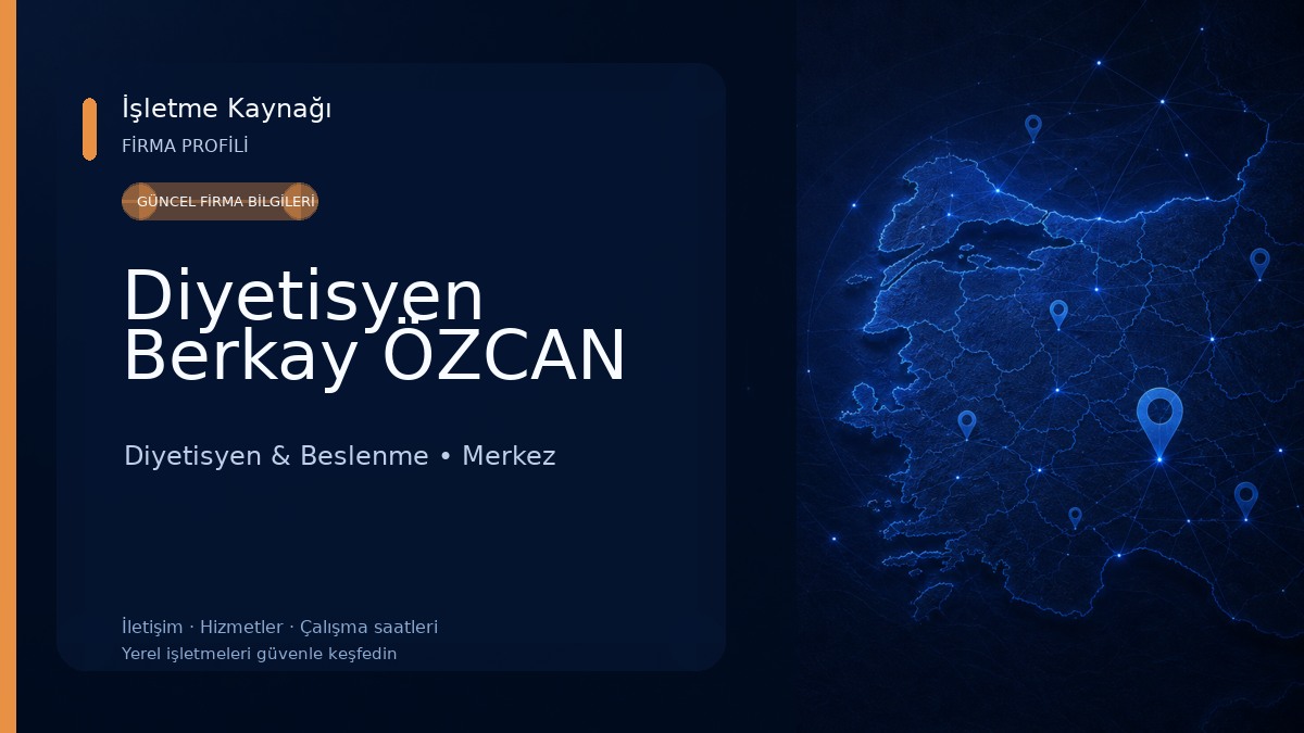Diyetisyen Berkay ÖZCAN Diyetisyen & Beslenme