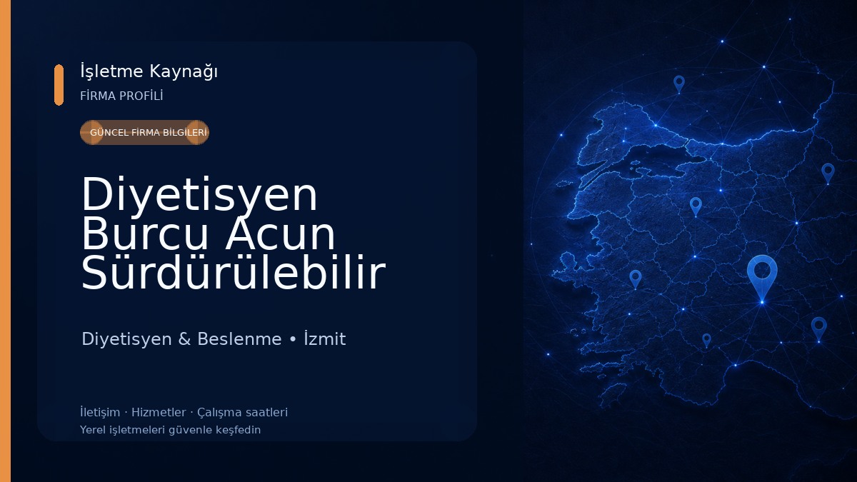 Diyetisyen Burcu Acun Sürdürülebilir Beslenme Danışmanlığı Diyetisyen & Beslenme