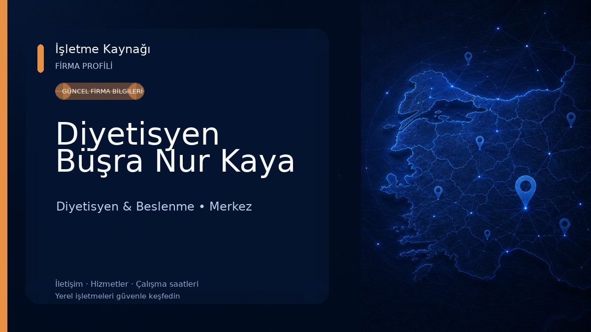 Diyetisyen Büşra Nur Kaya 