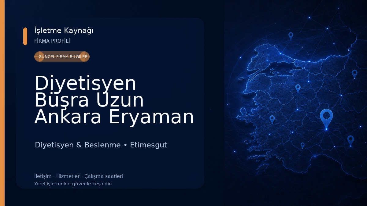 Diyetisyen Büşra Uzun Ankara Eryaman diyetisyenledenge Diyetisyen & Beslenme