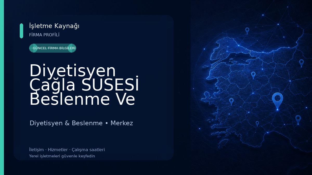 Diyetisyen Çağla SUSESİ Beslenme Ve Diyet Danışmanlık Merkezi