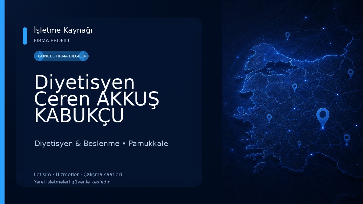 Diyetisyen Ceren AKKUŞ KABUKÇU