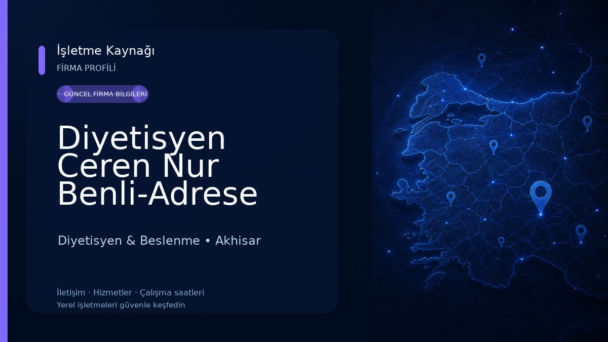 Diyetisyen Ceren Nur Benli-Adrese Teslim Diyet Yemek Diyetisyen & Beslenme
