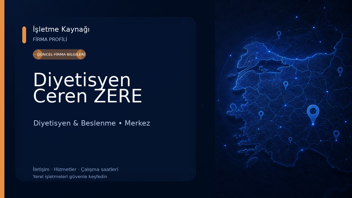 Diyetisyen Ceren ZERE Diyetisyen & Beslenme
