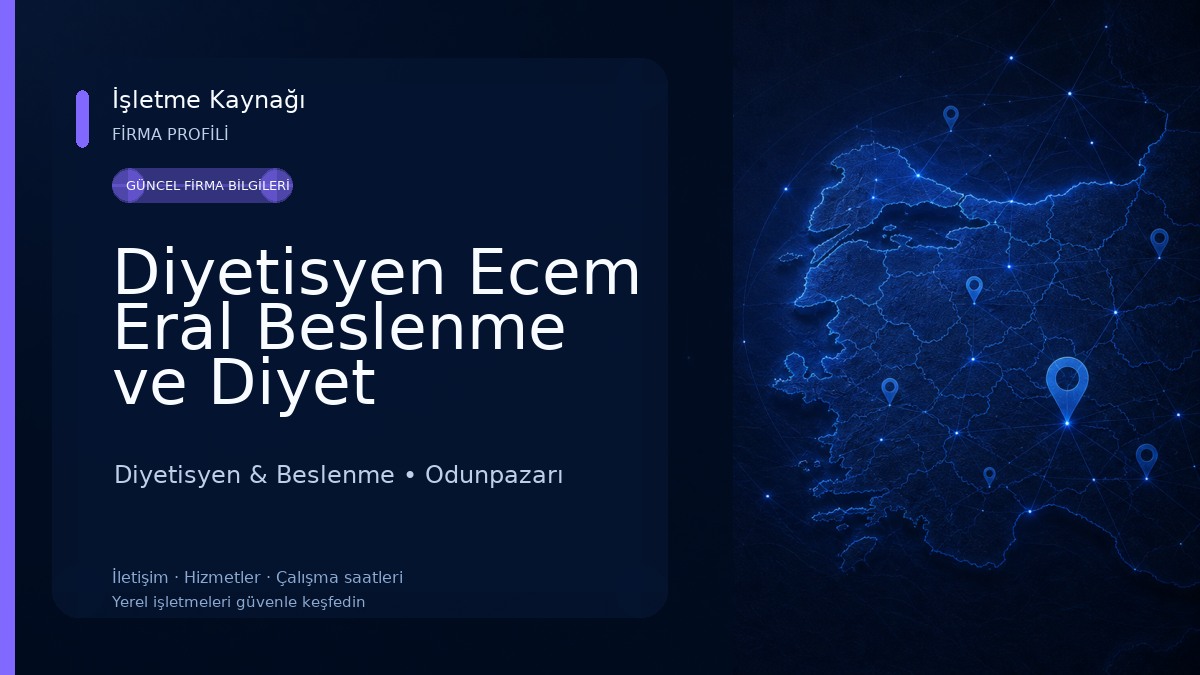 Diyetisyen Ecem Eral Beslenme ve Diyet Danışmanlığı Diyetisyen & Beslenme