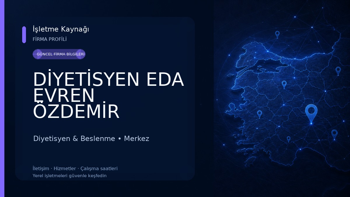 DİYETİSYEN EDA EVREN ÖZDEMİR Diyetisyen & Beslenme