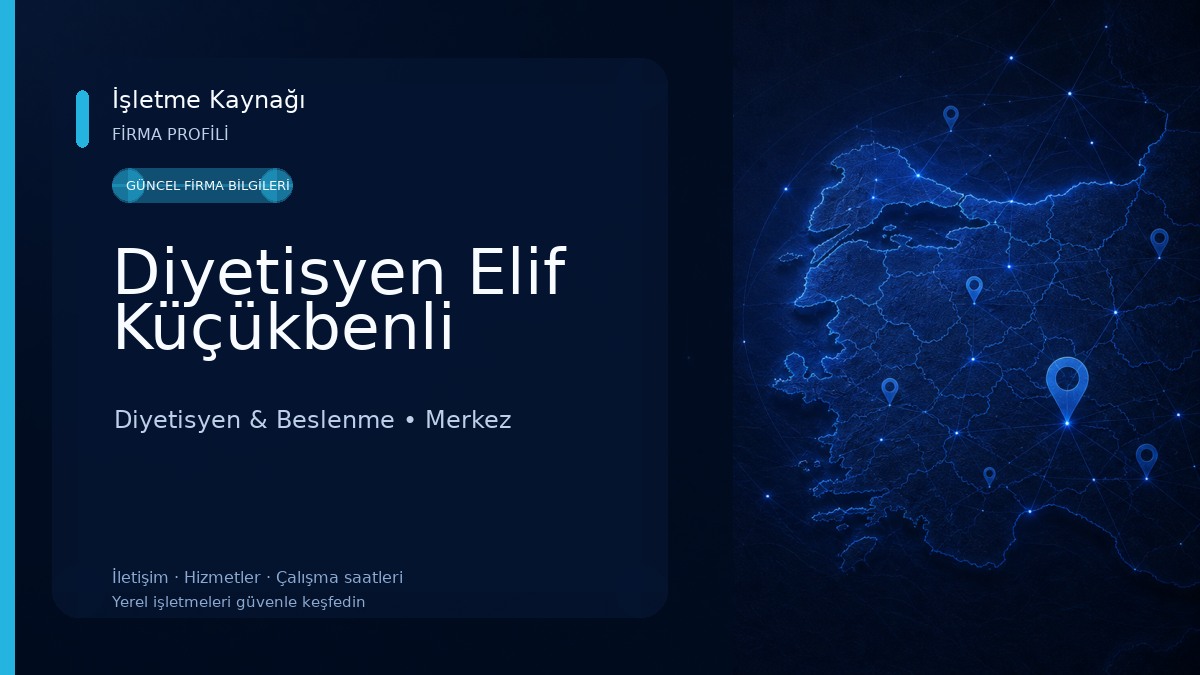 Diyetisyen Elif Küçükbenli Diyetisyen & Beslenme