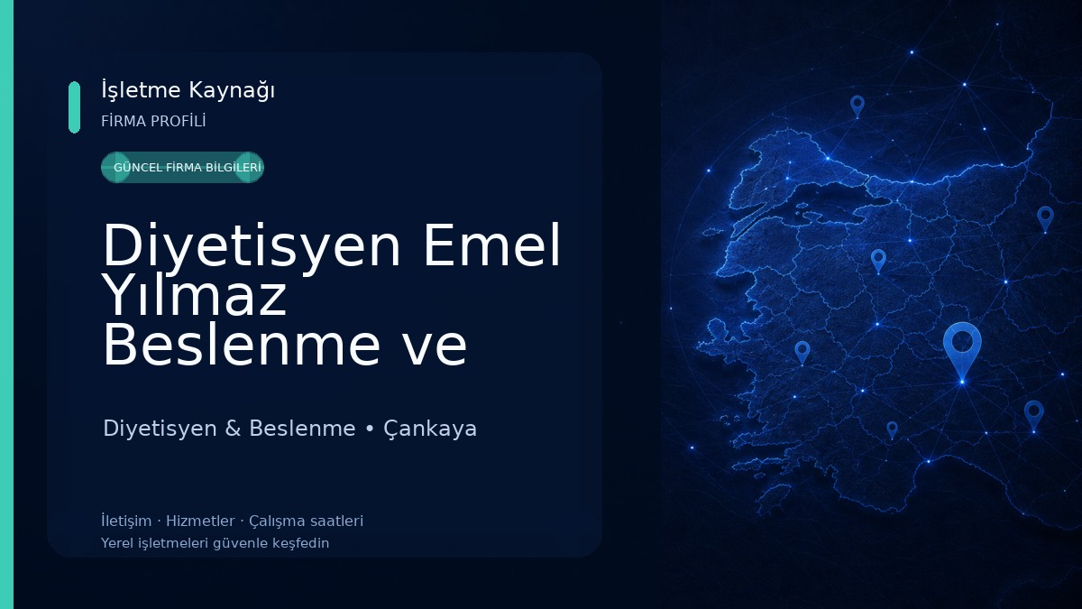 Diyetisyen Emel Yılmaz Beslenme ve Diyet Danışmanlık Merkezi - Ankara Diyetisyen | Çukurambar Diyetisyen | Çankaya Diyetisyen Diyetisyen & Beslenme
