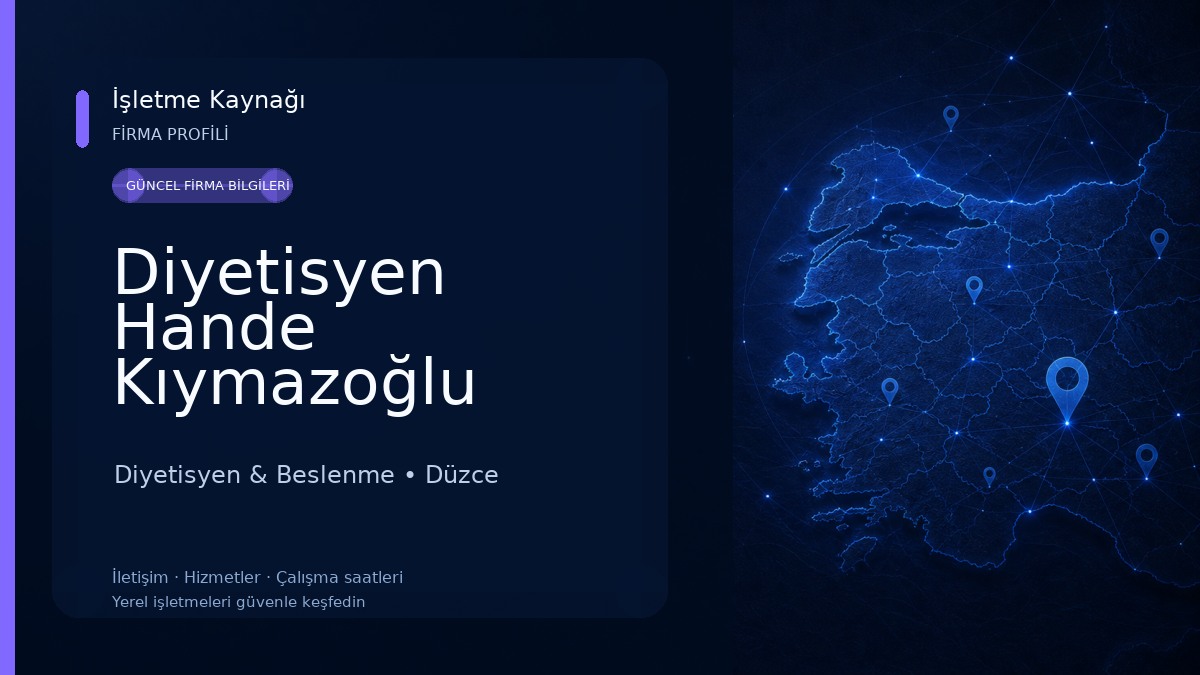 Diyetisyen Hande Kıymazoğlu 