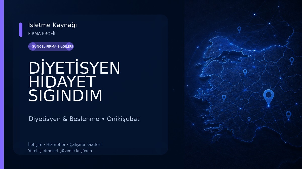 DİYETİSYEN HİDAYET SIĞINDIM ÇINKIR