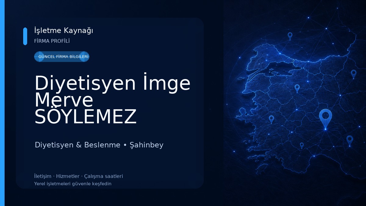 Diyetisyen İmge Merve SÖYLEMEZ Diyetisyen & Beslenme