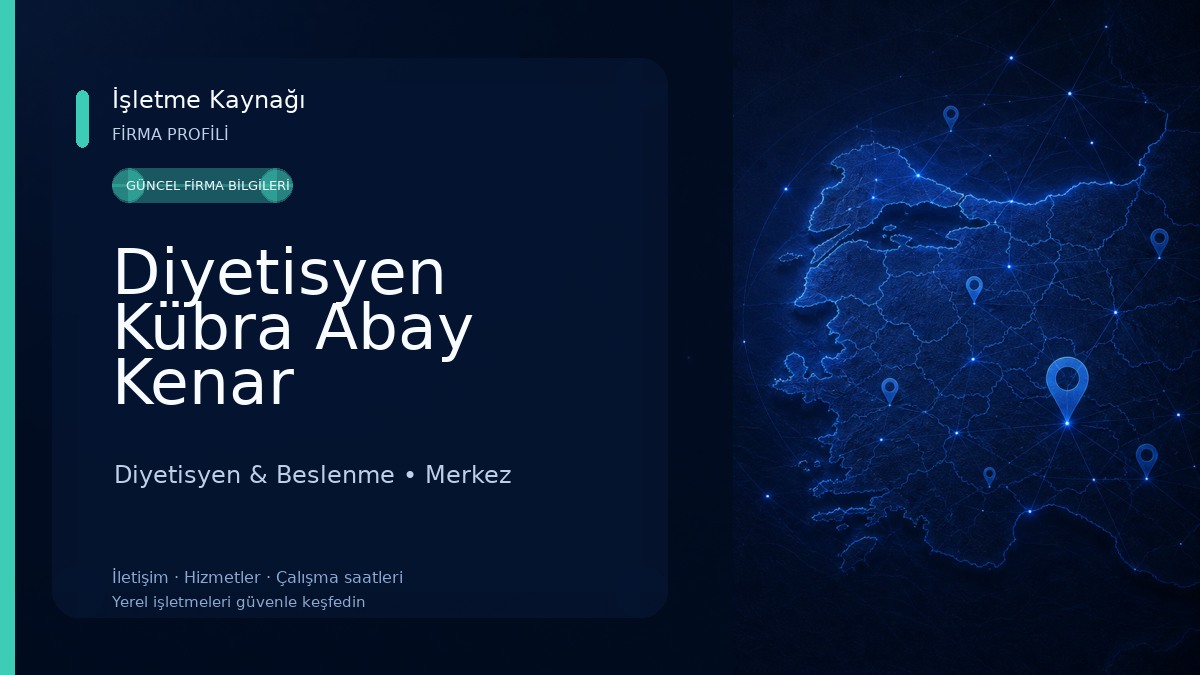 Diyetisyen Kübra Abay Kenar