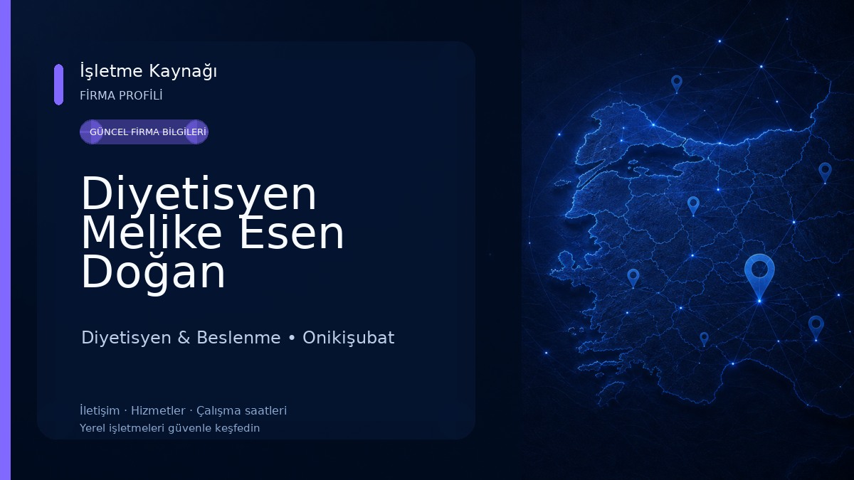 Diyetisyen Melike Esen Doğan 
