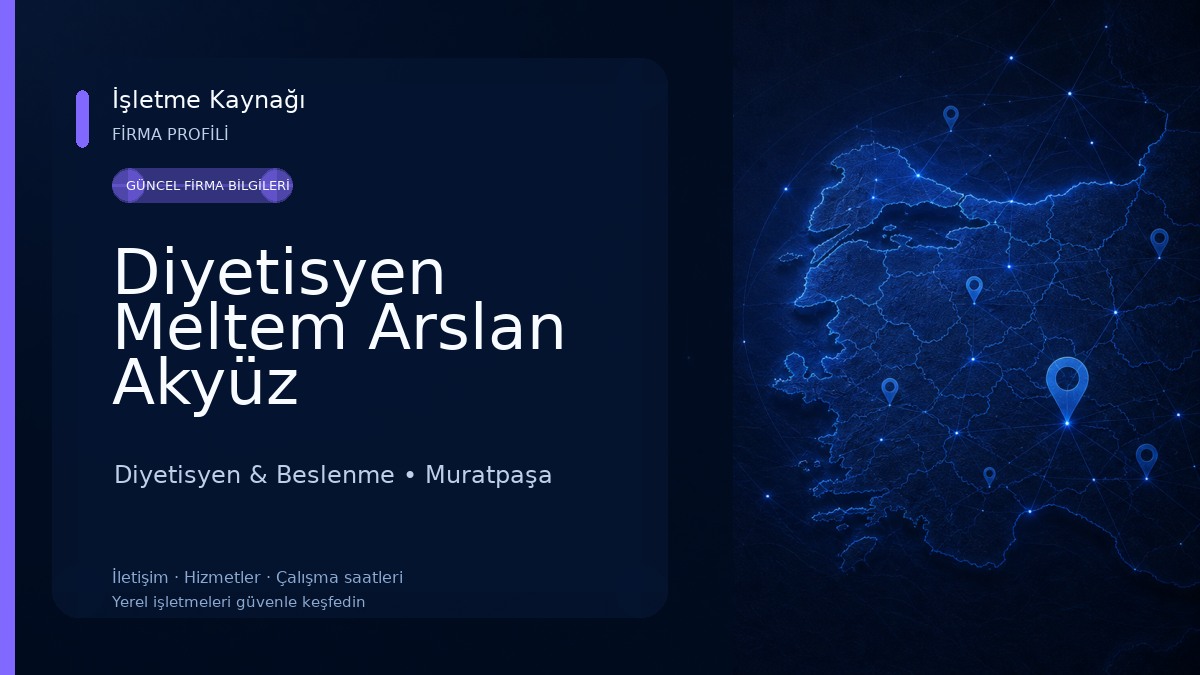 Diyetisyen Meltem Arslan Akyüz Diyetisyen & Beslenme