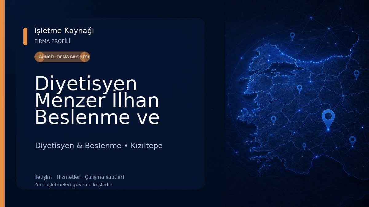 Diyetisyen Menzer İlhan Beslenme ve Diyet Danışmanlık Merkezi 